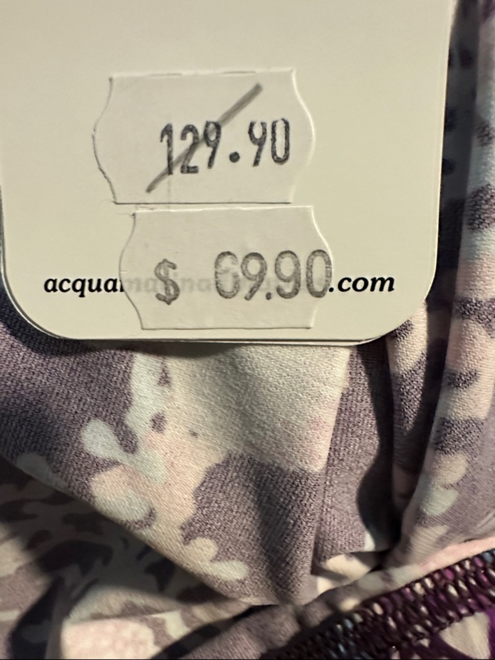 Purple base shell patterned pants - Picture 2 of 3